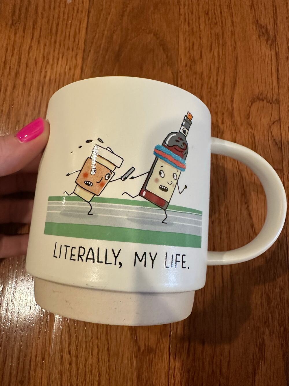 Hallmark Coffee and Wine relay mug 16 oz